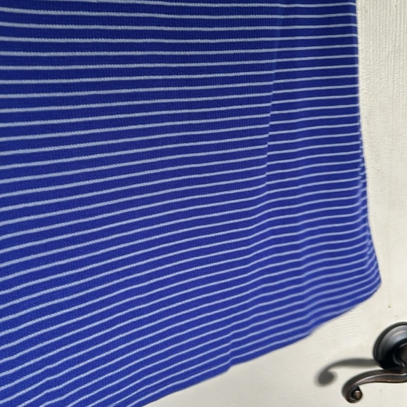 NWOT LOGO by Lori Goldstein lapis/nickel waffle knit tunic tank top size XXS - Picture 5 of 7